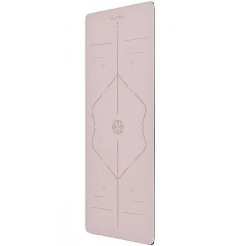 Yottoy天然橡膠瑜伽墊 (5mm厚｜體位線版｜粉紅色)